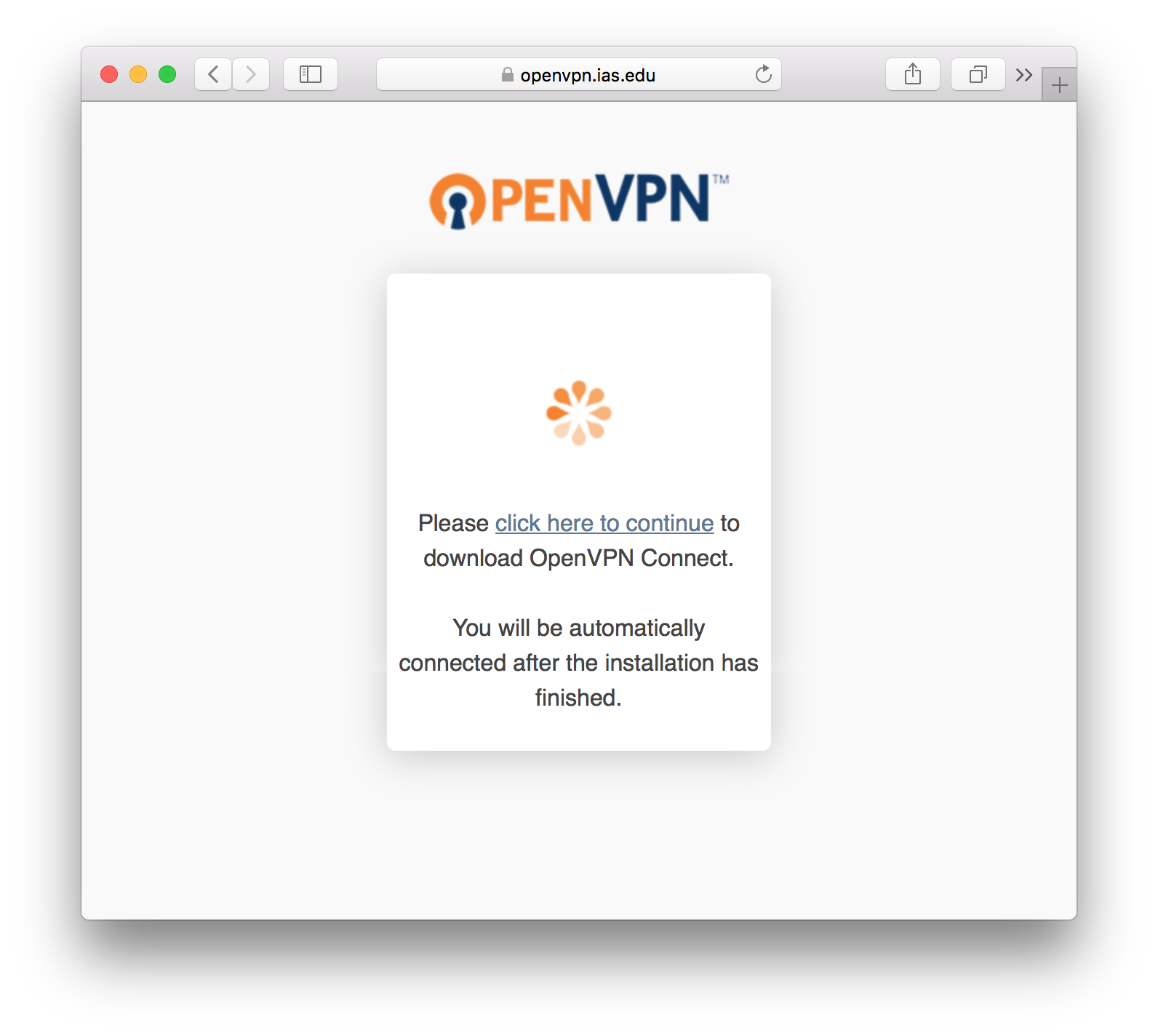 OpenVPN For Mac OS X Installation Guide Institute For Advanced Study