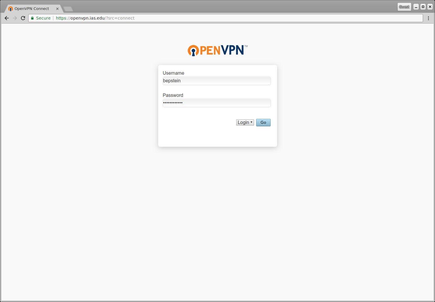 OpenVPN For Linux Installation Guide Institute For Advanced Study