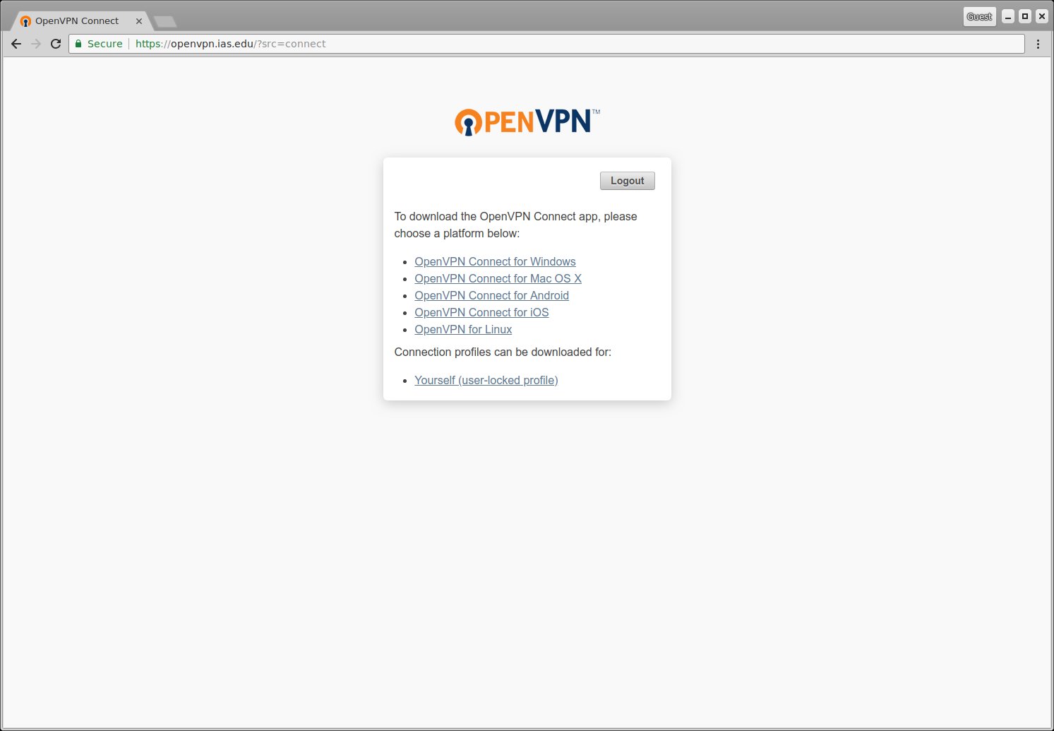 openvpn client for mac os x