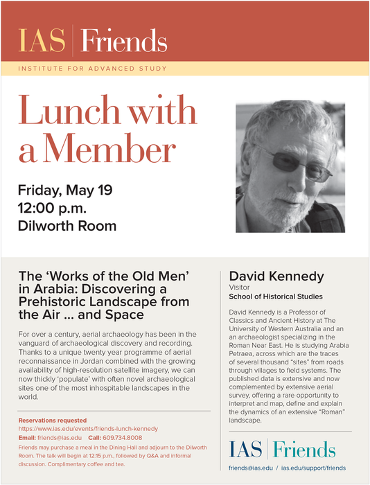 Friends Lunch With A Member Institute For Advanced Study - 