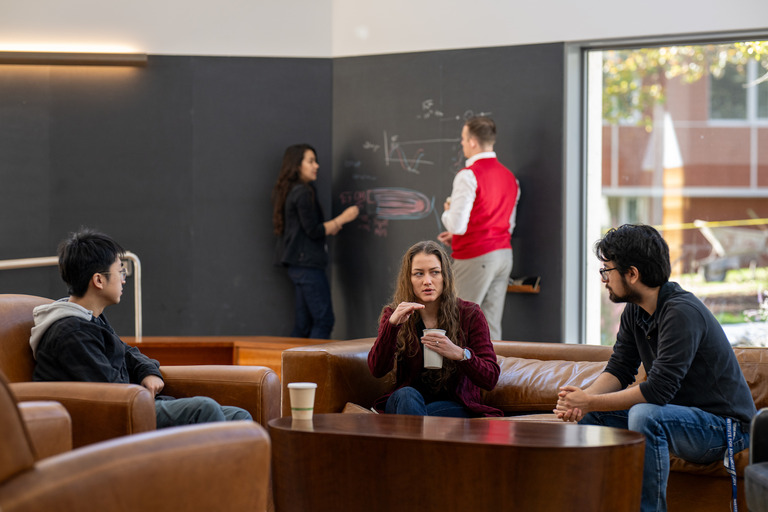 Natural Science scholars in Rubenstein Commons