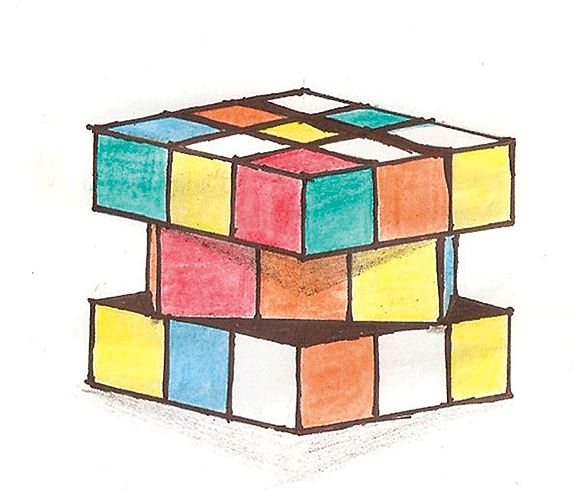 How to Draw Levitating 3D Rubik's Cube, Magic Art by Vamos - Buy, Sell or  Upload Video Content with Newsflare