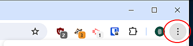 Chrome Menu Dots