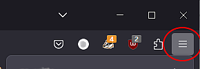 Firefox Menu Lines