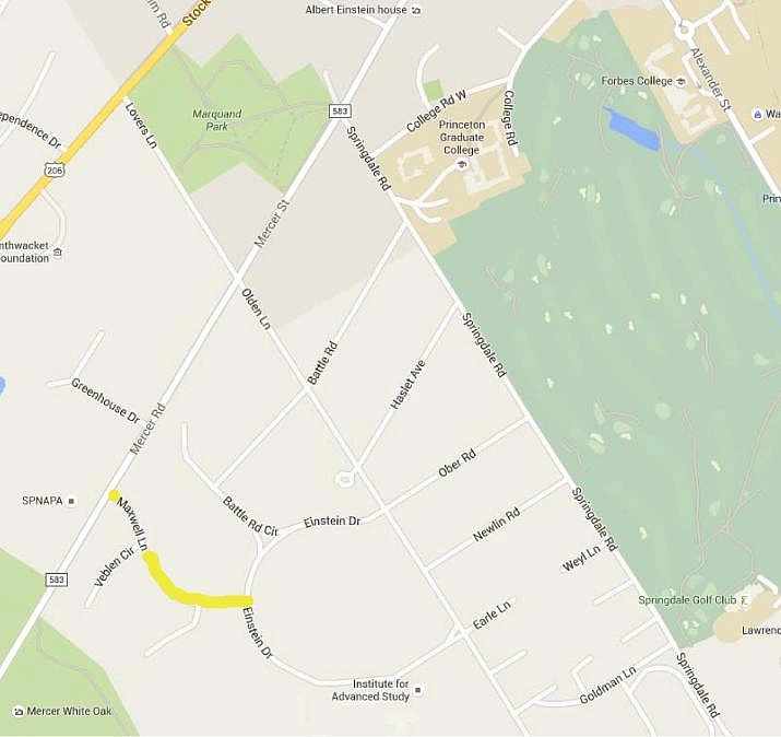 Maxwell Lane Map